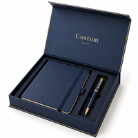 Coffret de bienvenue d'entreprise personnalisé, emballage en papier rigide de luxe avec insert pour carnet, bouteille, stylo, badge, ensembles cadeaux pour employés
