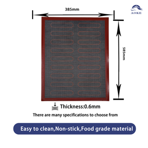 Cao cấp không dính đục lỗ thân thiện với môi Silicone <span class=keywords><strong>Baking</strong></span> Mat miễn phí-40c 260C chịu nhiệt cho kích thước đầy đủ nấu ăn tấm - Product Image 4