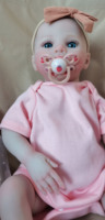 Muñeca Bebé Reborn Realista de 49 cm Meadow, Cuerpo Suave, Hecha a Mano con Piel 3D y Venas Visibles, Muñeca de Arte Coleccionable, Regalo de Navidad M012