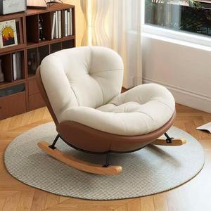 Fauteuil à bascule inclinable pour adulte Canapé pour chambre à coucher Balcon Loisirs <span class=keywords><strong>Internet</strong></span> Meubles de maison paresseux - Product Image 1