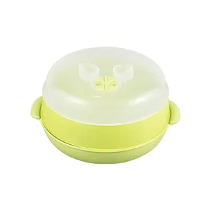Hochtemperaturbeständiger PP-Kunststoff frei von BPA Küchen-Mikrowellen-Lebensmitteldampfer vielseitiger Kochtopf
