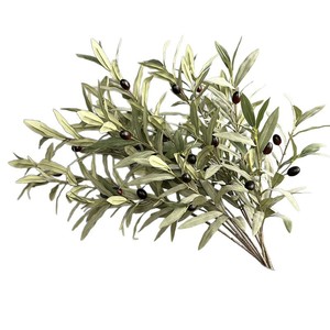 Ramas de Olivo Artificiales de 36 Pulgadas de Largo, 4 Ramas, Hojas de Olivo Artificiales, Decoración de Vegetación Artificial para el Hogar, Oficina, Bodas y Fiestas - Product Image 5