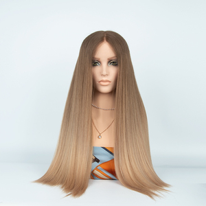 Peluca Judía Yuanzhen Personalizada con Balayage, Peluca de Cabello Humano Europeo con Encaje Superior para Alopecia, Cabello Virgen con Silicona - Product Image 2