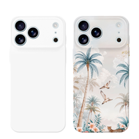 Caseblanks Vente en gros en usine Etui de téléphone portable à sublimation 3D Brillant Trou fin Etui de téléphone portable à couverture complète pour iPhone