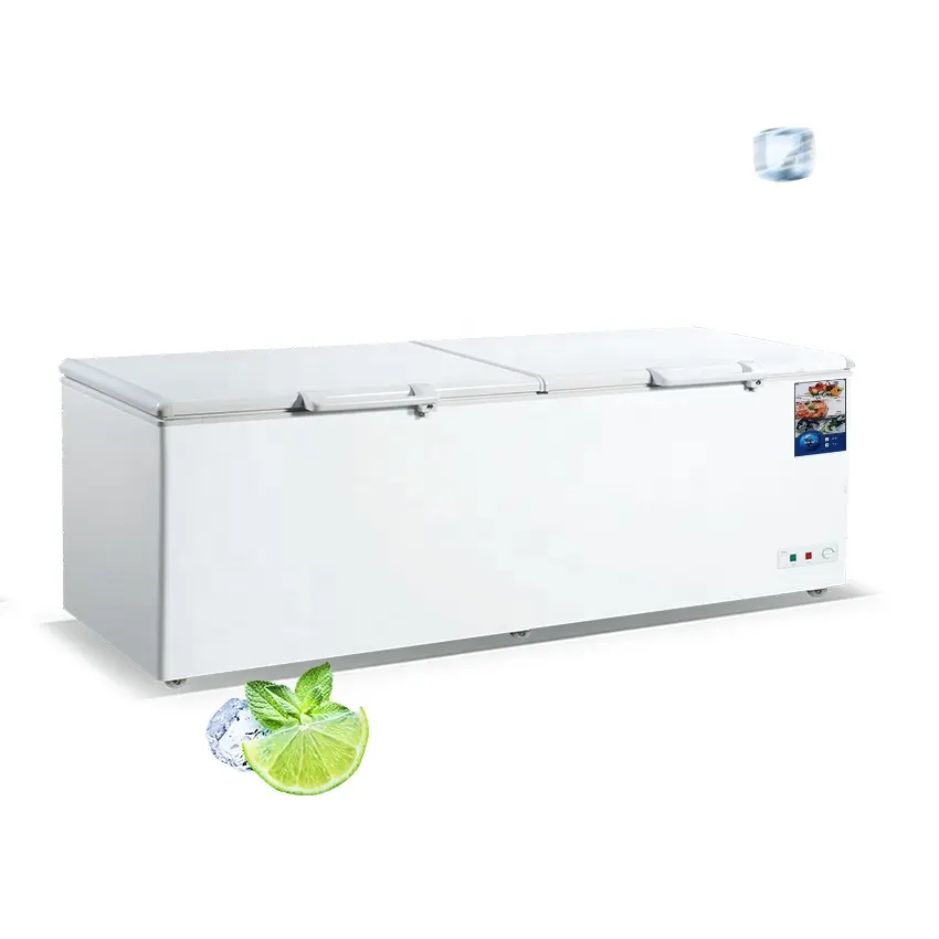 seafood frozen meat butchery fridge commercial freezer deep chest top lid freezer refrigerator
