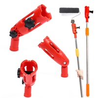 Pince à tige télescopique multi-angles avec brosse d'extension Outil de serrage multifonctionnel pour le bricolage