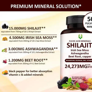 โรงงานผลิตแคปซูลชิลลาจิตออร์แกนิคธรรมชาติ 100% สำหรับผู้ทานมังสวิรัติ อาหารเสริมที่มีกรดฟุลวิค 50% และแร่ธาตุรองรับภูมิคุ้มกัน - Product Image 5