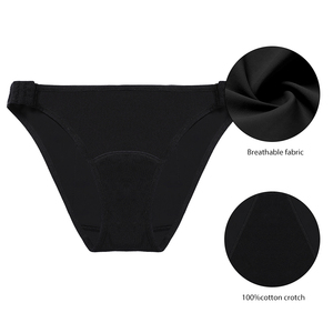 Personalizzabile mutandine removibili riutilizzabili a taglio alto 0 periodo di perdita Ropa interno mutandine mestruali Anti perdita per le donne taglie forti - Product Image 6