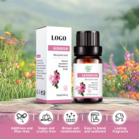 Huile Essentielle de Géranium Rose en Gros pour Diffuseur d'Aromathérapie, Soins Capillaires - Extrait Végétal 100% Pur et Naturel |   OEM 10mL