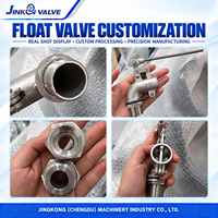 Vanne flottante en laiton et acier inoxydable pour réservoir d'eau, vanne de contrôle automatique du niveau d'eau, entrée latérale réglable de 1/2 à 4 pouces, sans alimentation électrique, OEM