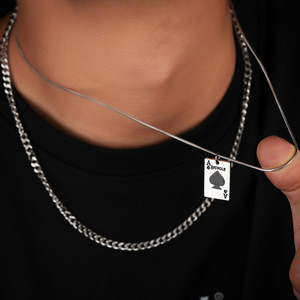 Cadena de Eslabones Cubanos de Acero Inoxidable, Estilo Hip Hop de Miami, Plateada, Hipoalergénica, Hecha en China, Venta al por Mayor, Nueva Colección 2026 - Product Image 3