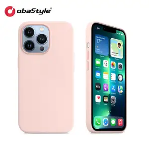 EU Direct Shipping Microfiber Soft Touch Cell Phone Silicone Cover Original Liquid Silicone Case For Iphone 14 Pro Max