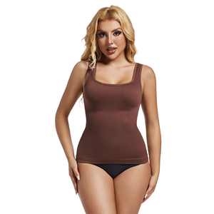 Body Modellante Senza Cuciture OEM Delicato sulla Pelle, Canotta con Scollo a U, Vita Alta, Taglie Forti per Donne - Product Image 6