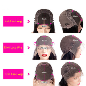 30 Inch 32Inch Ấn Độ Trinh Nữ Nhân Tóc Giả, Brazil Peru Body Sóng 4X4 Lớp Biểu Bì Phù Hợp 3 Phần Ren Đóng Cửa Tóc Giả - Product Image 4