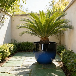 Ventes en gros de grands pots de <span class=keywords><strong>fleurs</strong></span> artificiels modernes personnalisés en plastique PP pour la décoration intérieure/extérieure de la maison et du jardin - Product Image 4