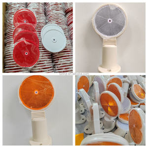 Preço de Fábrica Lente Refletiva Circular Alta Visibilidade Refletor Redondo de Plástico para Uso como Delimitador de Estrada - Product Image 2