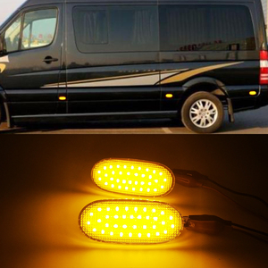Cho Volkswagen Crafter Cho Benz <span class=keywords><strong>Sprinter</strong></span> W906 36LED Đèn Đánh Dấu Bên Đèn Lặp Lại Bên Đèn Báo Rẽ 12V Đèn Bảng Điều Khiển - Product Image 6