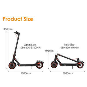 Scooter Eléctrico Plegable de 36V 350W 10.4Ah de Largo Alcance, 8.5 Pulgadas, 25 km/h, para Adultos, Disponible en Almacén de EE. UU. - Product Image 4