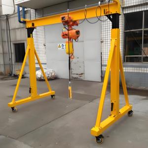 Grúa pórtico independiente <span class=keywords><strong>de</strong></span> operación manual a bajo <span class=keywords><strong>precio</strong></span>, grúa pórtico móvil con pluma <span class=keywords><strong>de</strong></span> elevación <span class=keywords><strong>de</strong></span> 1, <span class=keywords><strong>2</strong></span>, 3, 5, 10 toneladas para nave en venta - Product Image 1