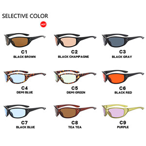 Lunettes de soleil de cyclisme Y2K tendance 2026 personnalisables avec logo, protection UV400, lunettes de sport irrégulières pour femmes et hommes - Product Image 6