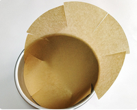 Feuilles de cuisson jetables double face en papier sulfurisé non blanchi, antiadhésives, en silicone de qualité alimentaire, pour moules à gâteaux, résistantes aux hautes températures