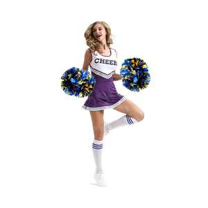 للبيع بالجملة خيوط مجسمة معدنية 3/4 بوصة فرق مسلية بوم بوم رقصة فرق عرض بوم ببريق مزدوج - Product Image 2