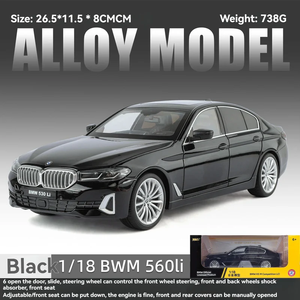 โมเดลรถหรู BMW 560 ผลิตจากโลหะผสมคุณภาพพรีเมียม พร้อมแผงหน้าปัดที่มีรายละเอียดอย่างดี เครื่องยนต์จำลอง และดีไซน์ภายนอกที่สมจริง - Product Image 2
