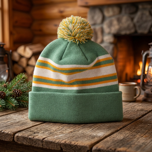 Vente chaude, chapeaux d'hiver en pompon personnalisés avec logo, chapeaux tricotés, bonnets d'hiver - Product Image 3