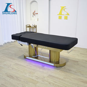 Nuovo arrivo di lusso 4 motori elettrico lettino da massaggio cosmetico salone mobili elettrico letto di bellezza con controllo laterale sinistro - Product Image 5
