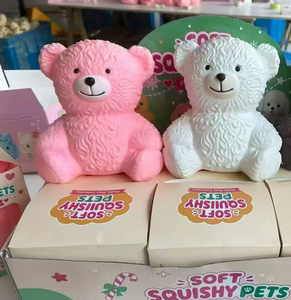 Nouvel Arrivage Lisa : Ours en Peluche Rose <span class=keywords><strong>Squishy</strong></span>, Petit Animal en Peluche, Cadeau Best-seller, Anti-stress, Jouet Mignon à Rebond Lent - Product Image 3