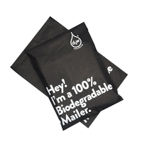 Enveloppes d'expédition écologiques biodégradables en PLA, sacs postaux personnalisés imprimés en sérigraphie avec poignées apparentes
