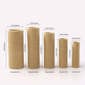 หลอดกระดาษคราฟท์แบบดันขึ้นได้ ยี่ห้อ Zero Waste พร้อมพิมพ์ลายบนกระดาษแข็งสีน้ำตาล สำหรับงานฝีมือในบ้านและการผลิตแท่งแข็ง - Product Image 6
