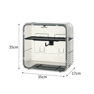 Wall Mounted Toilet Paper Holder Waterproof No Drill Storage Rack Large Roll Dispenser Rectangular Tissue Box Bathroom Use - Product Image 5
