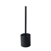 Brosse de toilette noire à long manche de haute qualité brosse de nettoyage de salle de bain pour toilette