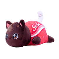 Vente chaude en peluche chat jouet poupée couette ours brodé Technique parfait oreiller doux pour enfants ODM personnalisation