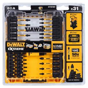 Jeu de 31 embouts de tournevis DeWalt Extreme Flex Torq avec étui robuste - Product Image 1