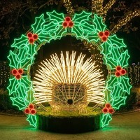 Decoración de Faroles para Parques de Atracciones, Personalizada de Fábrica, para Navidad, Uso Interior/Exterior, Espectáculo de Luces para Parques Temáticos