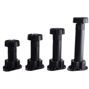 Durable PP Plastic <b>Adjustable</b> <b>Table</b> <b>Legs</b> for Kitchen Dining Room Bedroom Modern Black Furniture Feet - Product Image 1