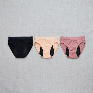 Calzones Reutilizables de Corte Alto para Incontinencia [k-irumi] para Mujer, Uso Diario, 100% Algodón Ecológico, 3 Colores, Suministro ODM - Product Image 3