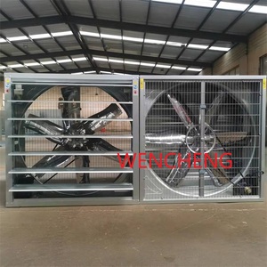 Ventilateur <span class=keywords><strong>d</strong></span>'<span class=keywords><strong>extraction</strong></span> axial industriel de 24 pouces avec volets automatiques, faible bruit, roulement à billes, refroidissement - Product Image 2