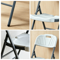Chaise Wimbledon moderne en PP, pliable, portable, imperméable, empilable, pour événements extérieurs, hôtels, mariages, location en gros