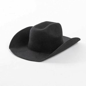 Sombreros Vaqueros Occidentales de Lujo al por Mayor, de Alta Calidad, Color Sólido, 100% Lana, con Logotipo Personalizado - Product Image 6