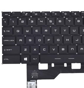 Nuevo teclado de ordenador portátil con diseño de EE. UU. para modelos <span class=keywords><strong>MSI</strong></span> GS66 GE66 <span class=keywords><strong>GP66</strong></span>, 12, 2, 3, 1, 2, 3, 2, 3 - Product Image 3