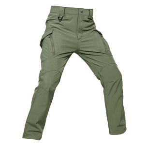 Pantalons pour hommes Offre Spéciale Pantalons cargo en polaire imperméable pour hommes Pantalons de travail <span class=keywords><strong>et</strong></span> de randonnée Pantalons thermiques chauds Softshell IX9 - Product Image 2