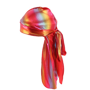 Magnifique Wave Du Rags Durag Hommes Satin Head Wrap Soyeux Satin Duragsic <span class=keywords><strong>Bandana</strong></span> Duragsic Avec Longue Bande - Product Image 4