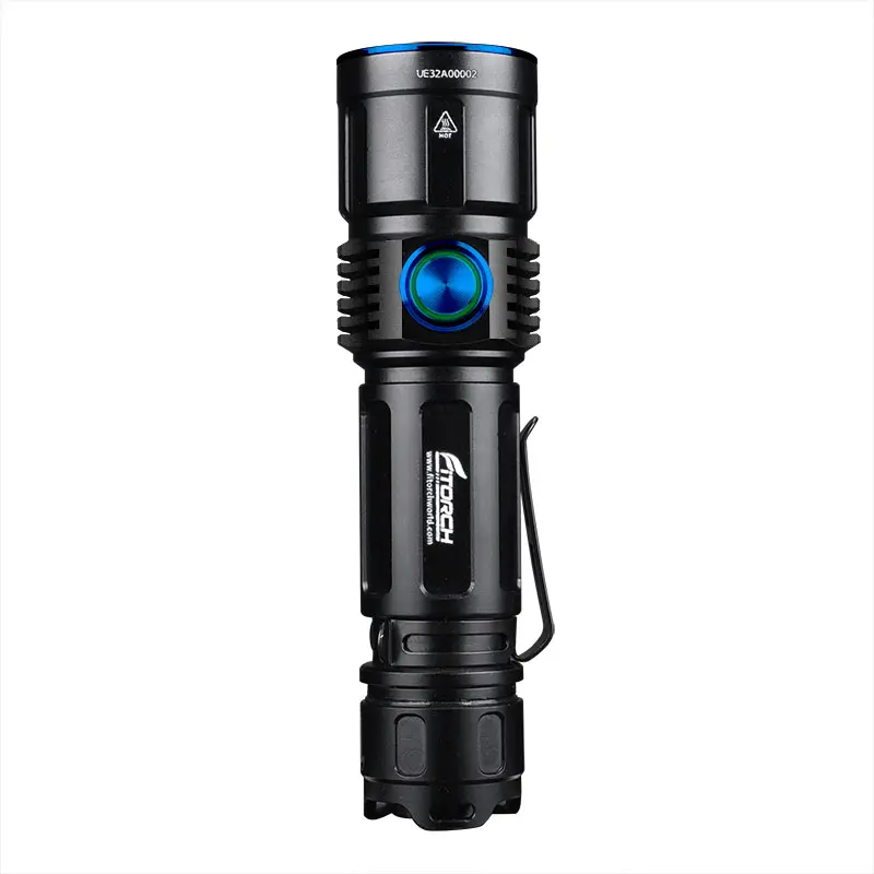 Powerful Waterproof Zoomable Rechargeable Mini LED Emergency Tactical Magnetic EC30 Flashlight with Cob Sidelight Torch Work Fla