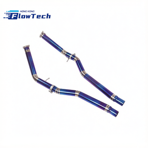 ท่อไอเสียหน้าไทเทเนียมสีน้ำเงิน สำหรับ Audi S4 S5 B9.5 B9 3.0T ท่อหน้า - Product Image 6