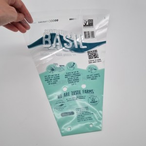 Chất lượng cao nhựa films OPP Túi nhiệt-niêm phong rau mùi tây/Húng quế/Rau diếp tươi-giữ bao bì túi - Product Image 2