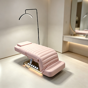 Luxury Electric Facial Bed Height <b>Adjustable</b> Cosmetology Massage <b>Table</b> LED Light Base For Beauty Salon Spa Tattoo Eyelash - Product Image 2
