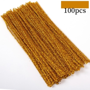 100 Uds. Por bolsa varilla trenzada colorida creativa Diy artesanía barra de torsión Raíz de lana barra esponjosa Alambre de hierro Kits de decoración imaginativa - Product Image 6